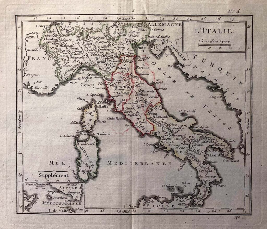 Cartina storica dell'Italia