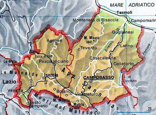 Mappa Molise