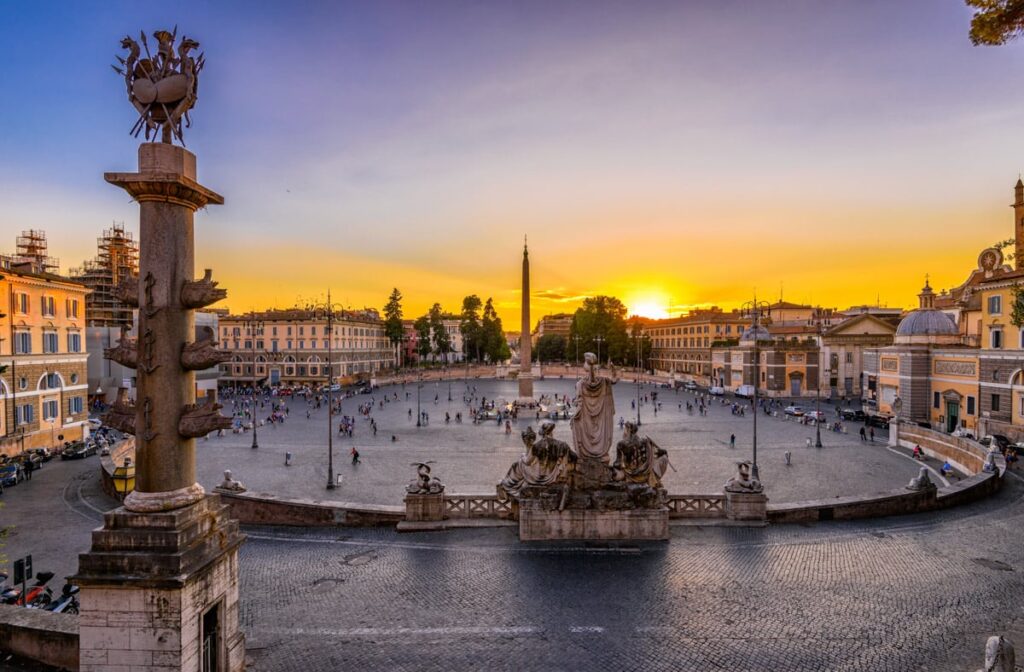 Piazza del Popolo a Roma