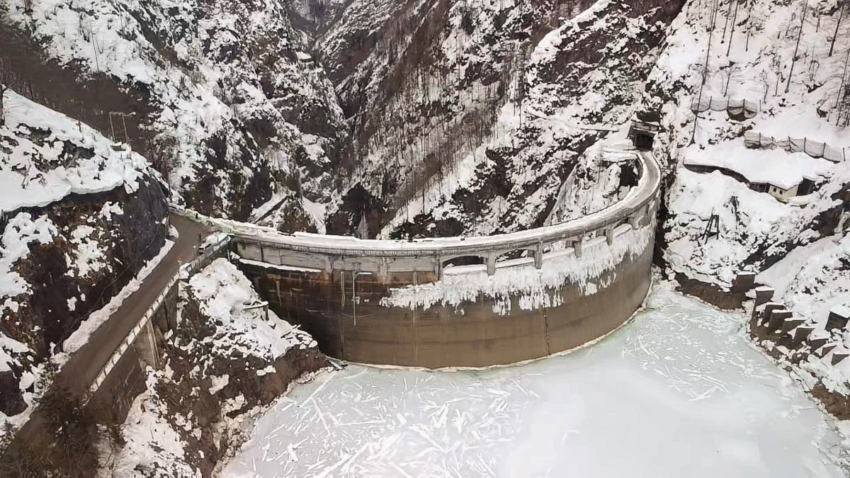 La diga del Lago di Sauris