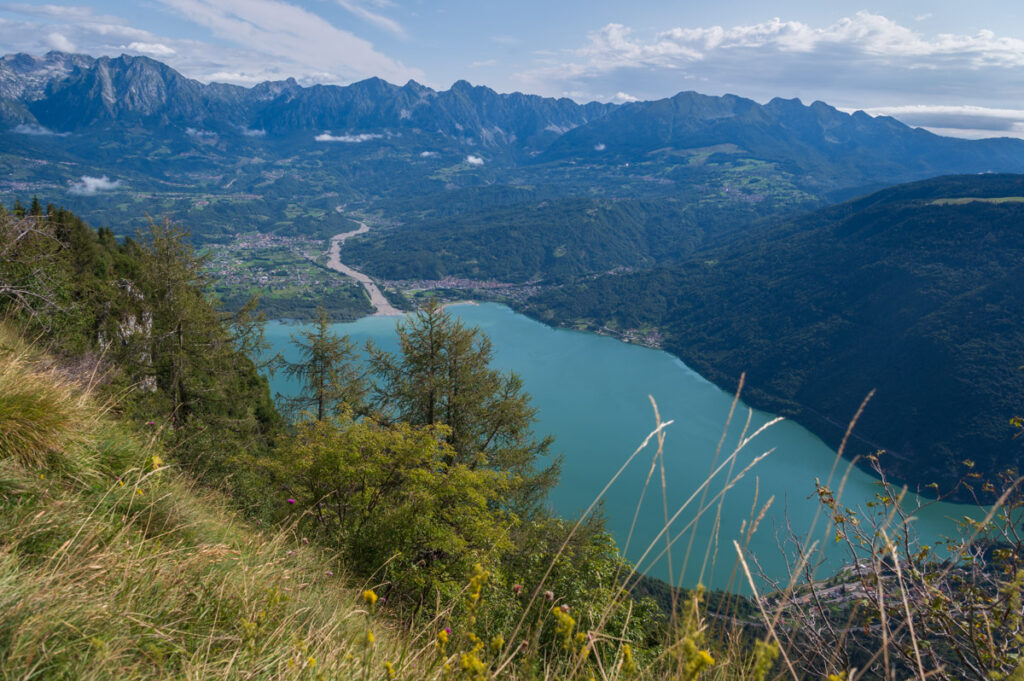 Il lago di Santa Croce dal Nevegal