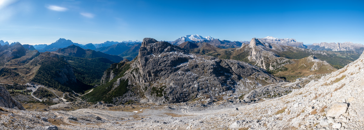 Dolomiti, panorama dal monte Lagazuoi