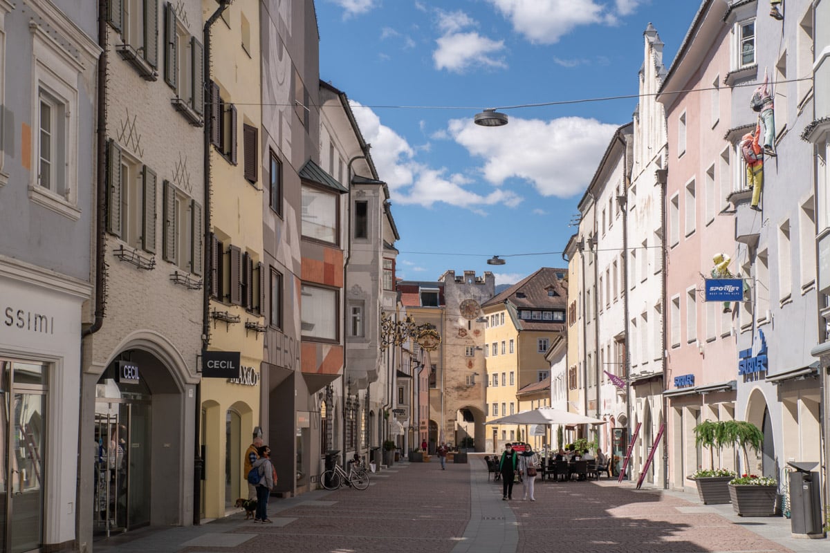 Il centro storico di Brunico