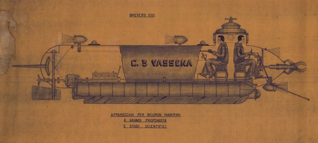 Il batiscafo C3 di Vassena