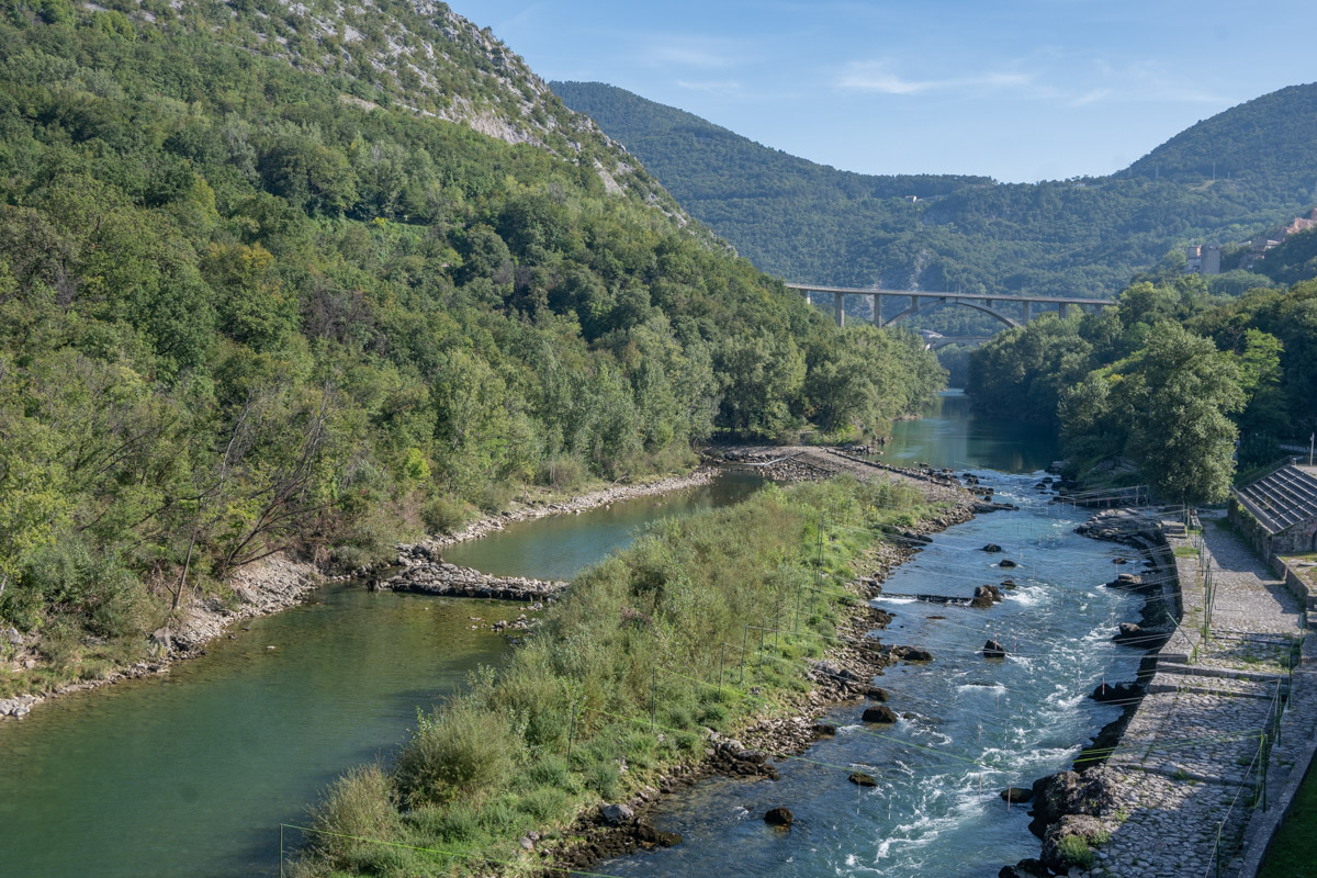 L'Isonzo nei pressi di Solcano