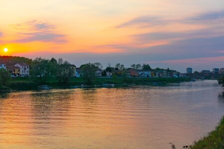 Il fiume Ticino presso Pavia