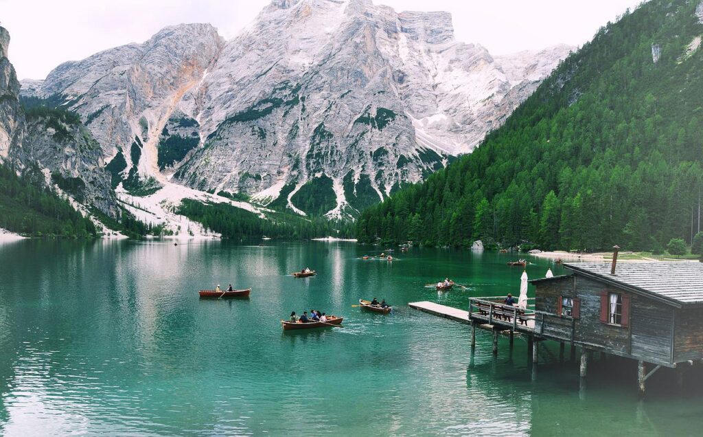 Il lago di Braies in Trentino