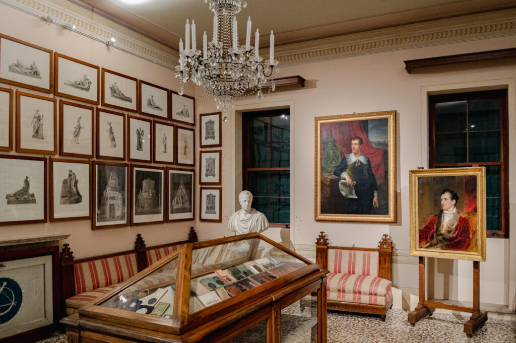 Una delle stanza nella casa natale di Antonio Canova a Possagno