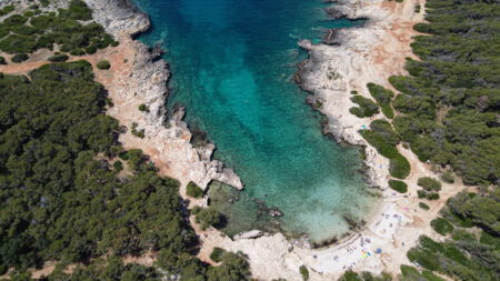 Una delle spiagge di Porto Selvaggio, Salento