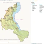 Cartina turistica: Arona, Lesa e il Vergante, con paesi, natura e luoghi d'arte e di storia