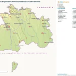 Cartina turistica: Borgomanero, Ghemme, Gattinara e le colline del Sesia, con paesi, natura e luoghi d'arte e di storia