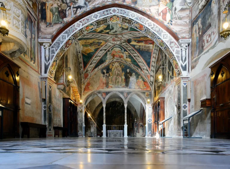 La chiesa affrescata del monastero del Sacro Speco a Subiaco