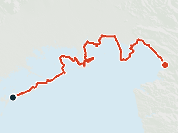 Percorso della ciclovia Trieste – Lignano – Venezia