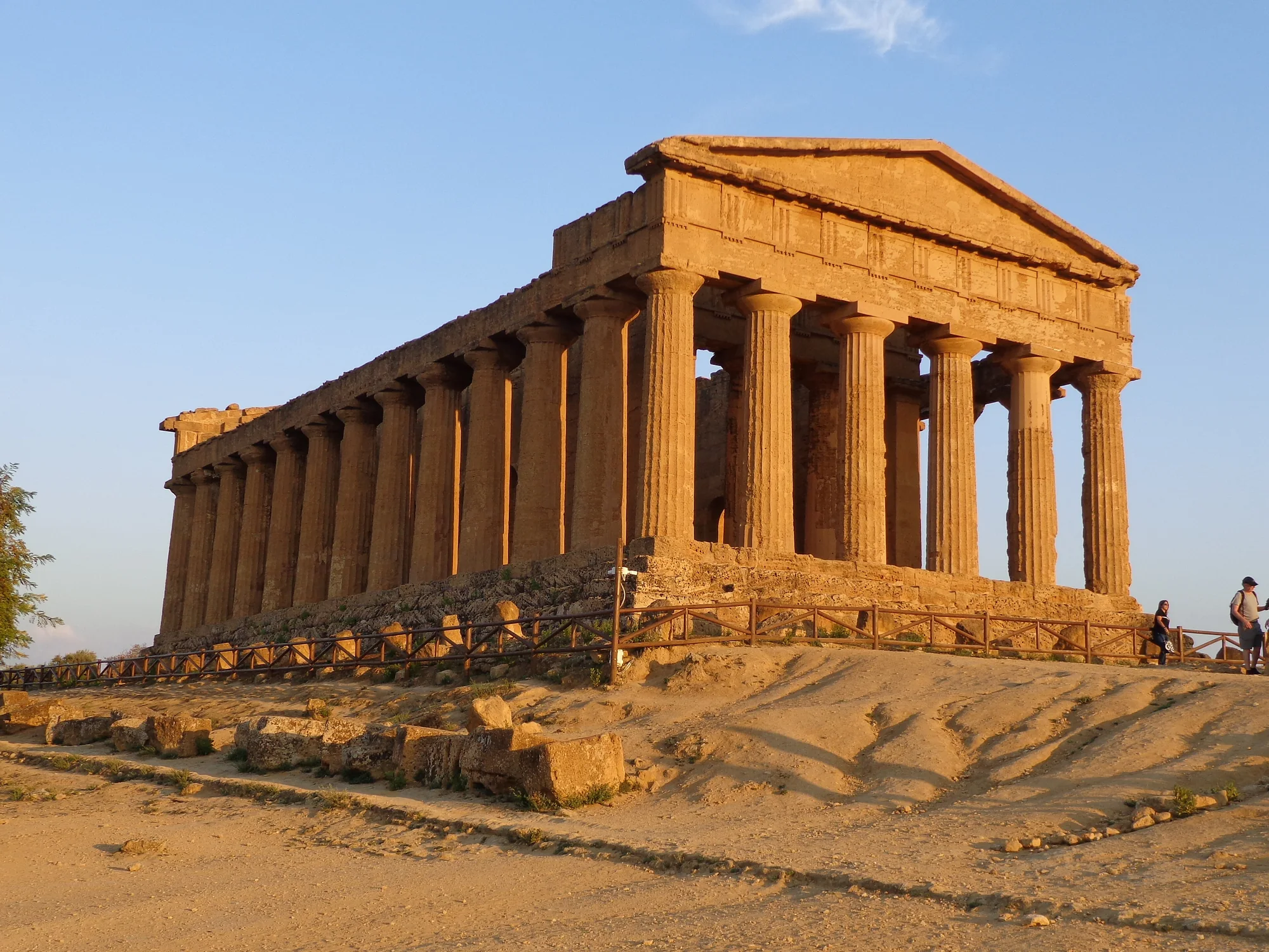 Il tempio della Concordia nella Valle dei Templi di Agrigento