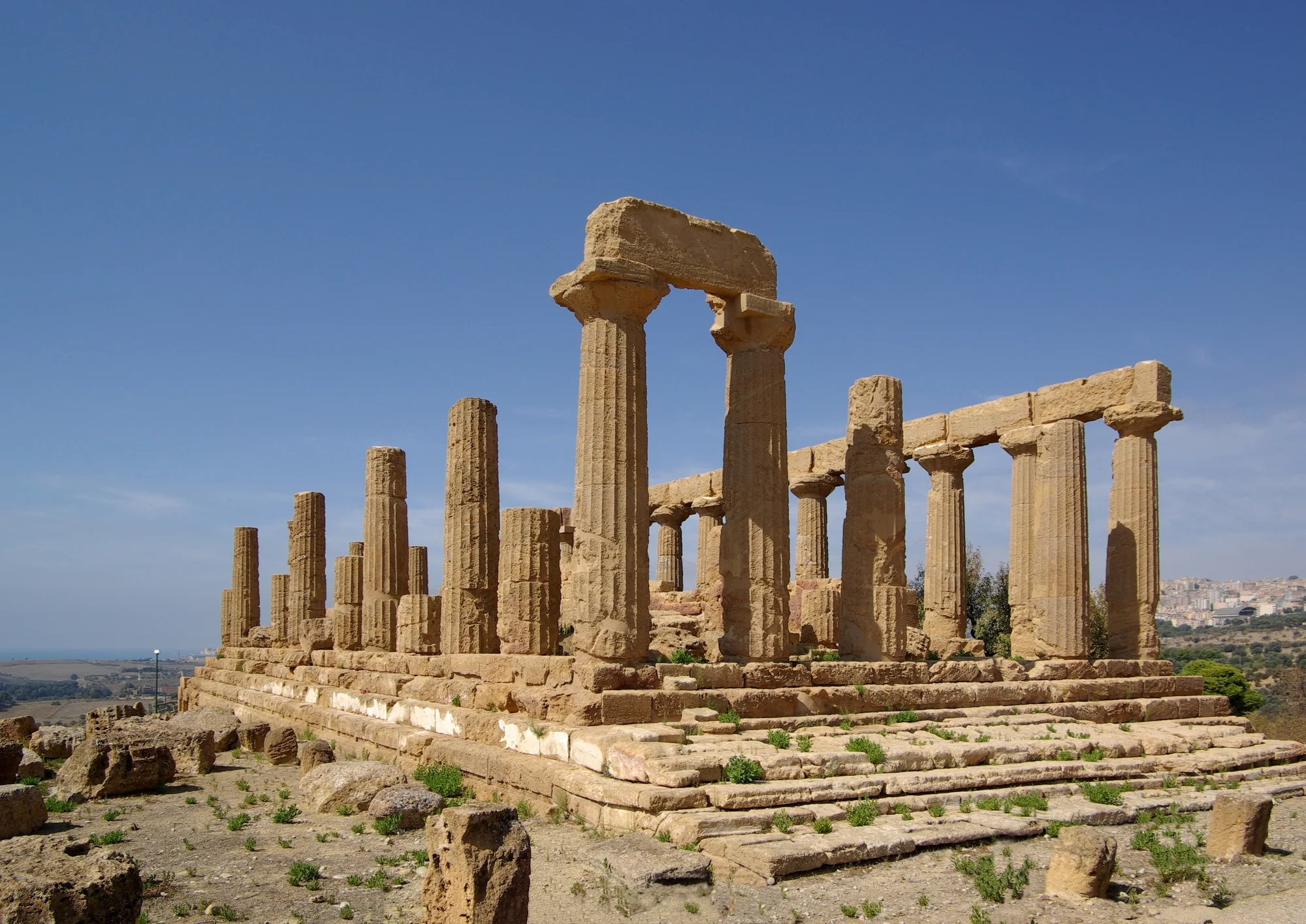 Il tempio di Giunone nella Valle dei Templi di Agrigento